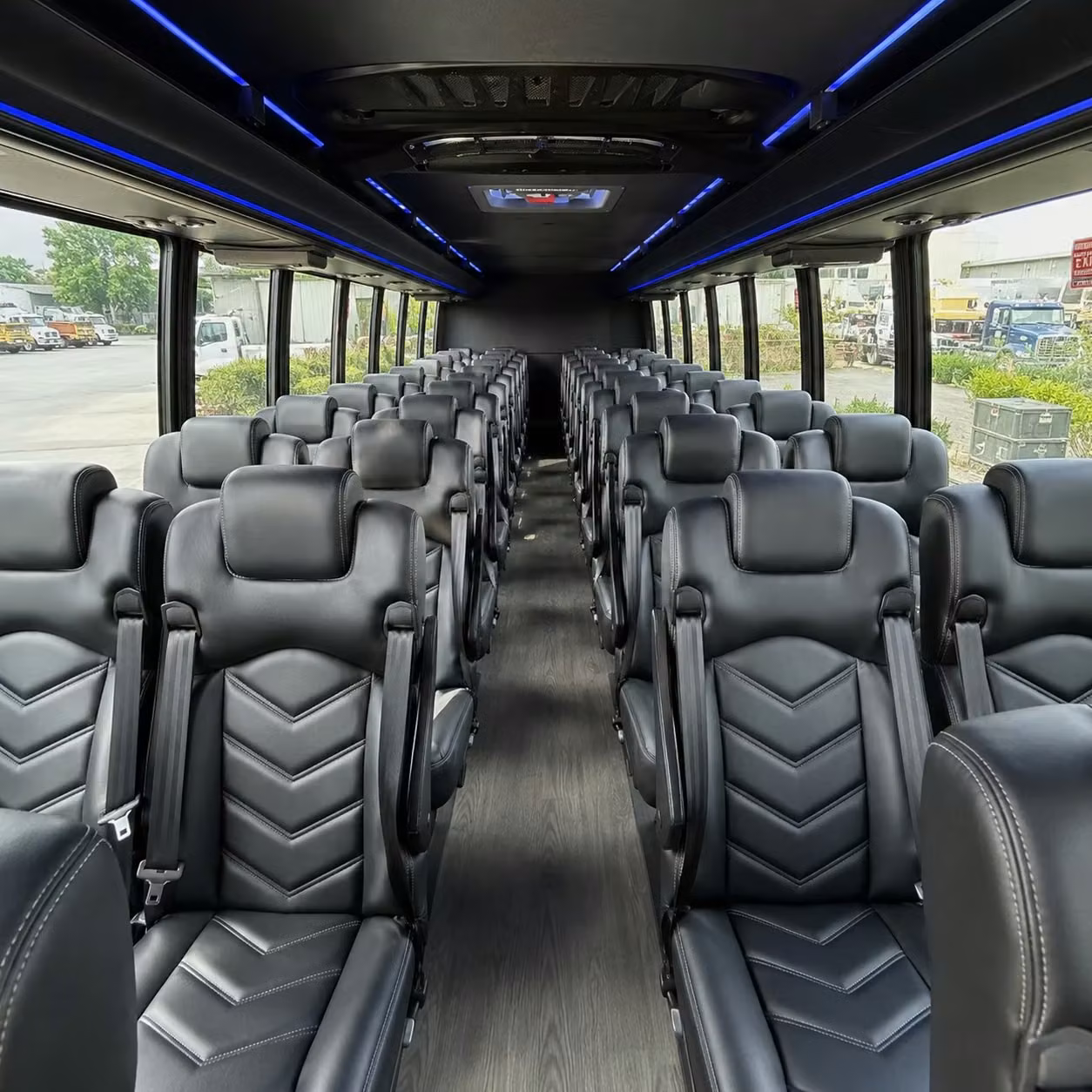 28 passenger minibus interior