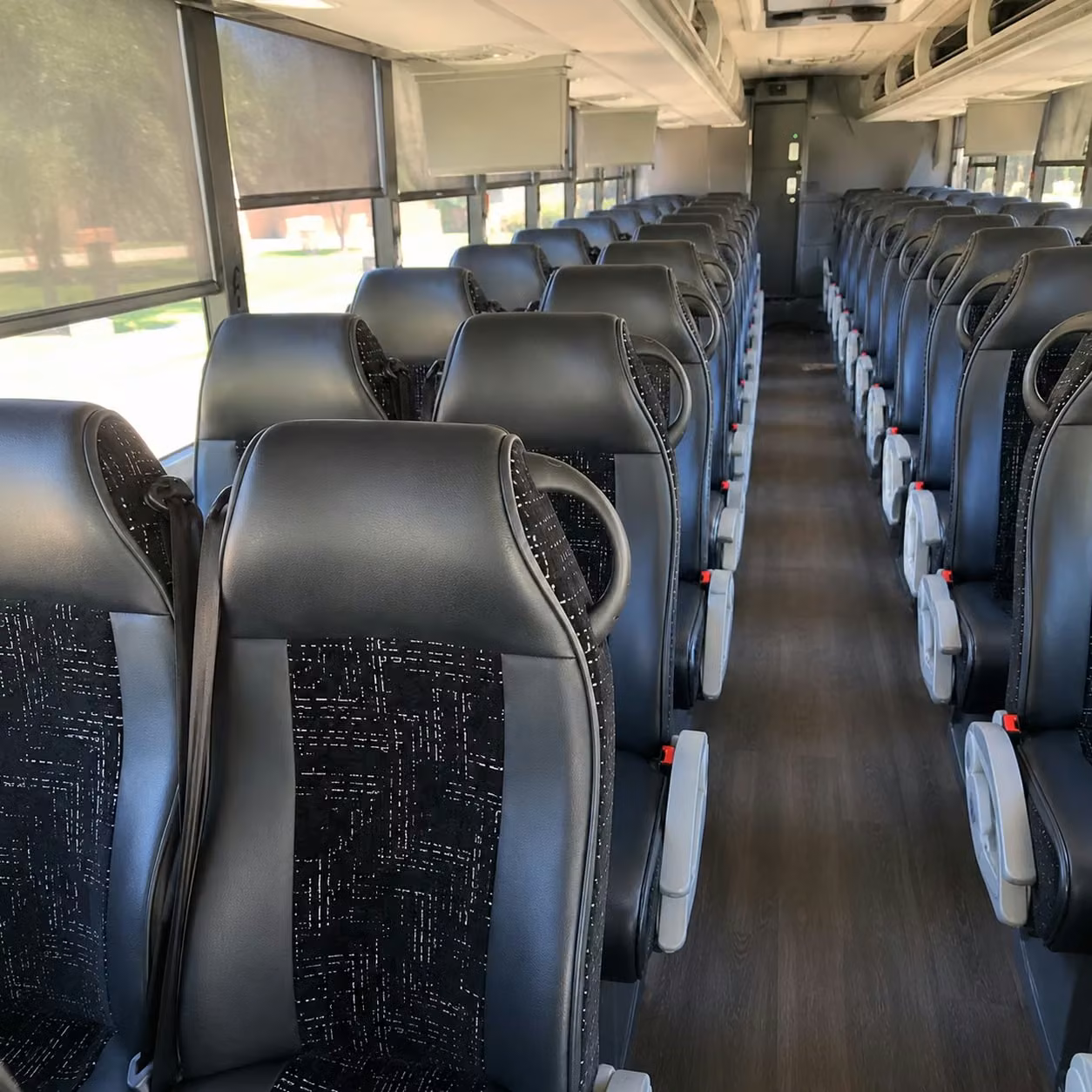 bellevue charter bus interior