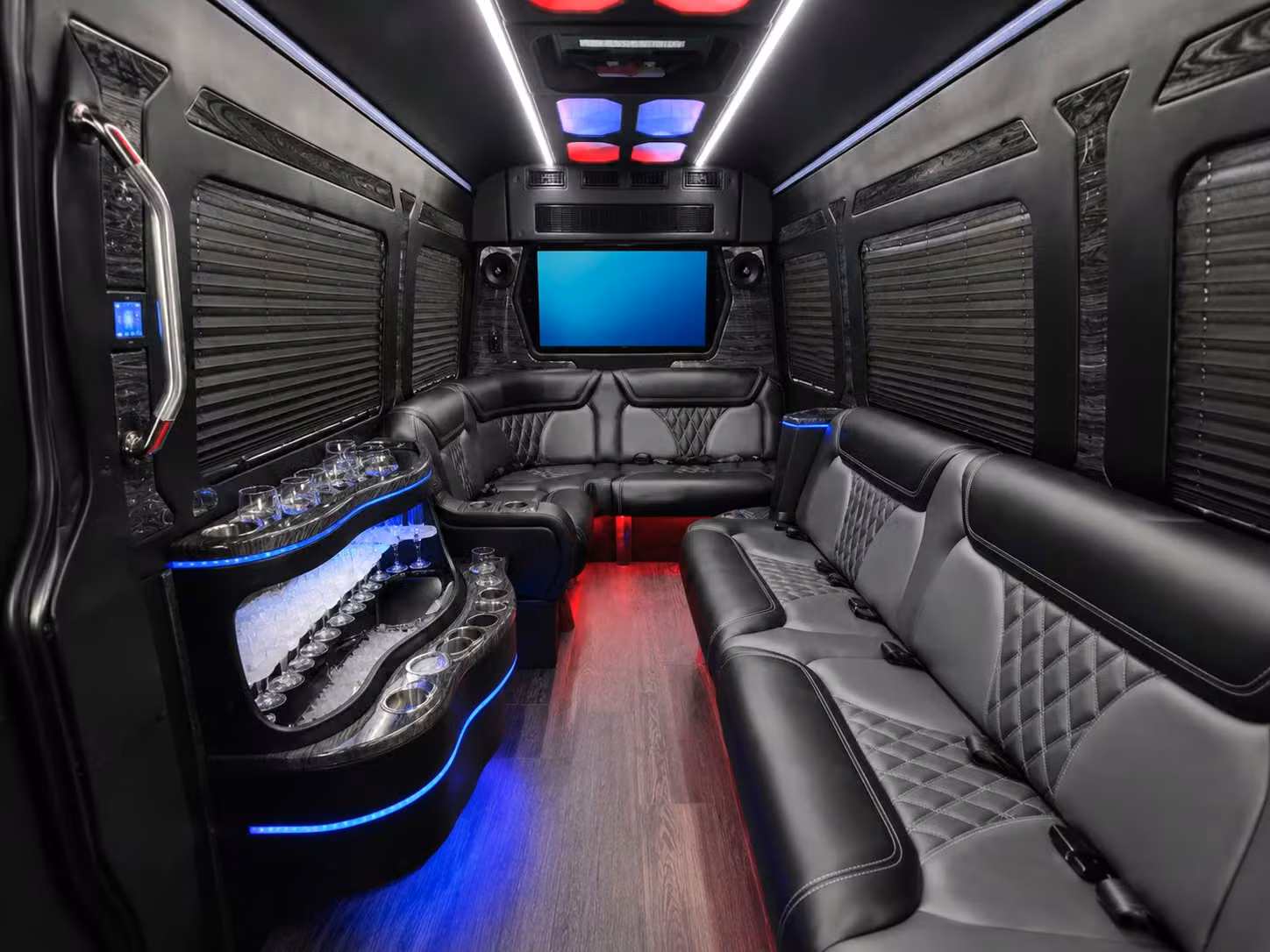 sprinter vans and limo style rides for bellevue prom couples and small groups